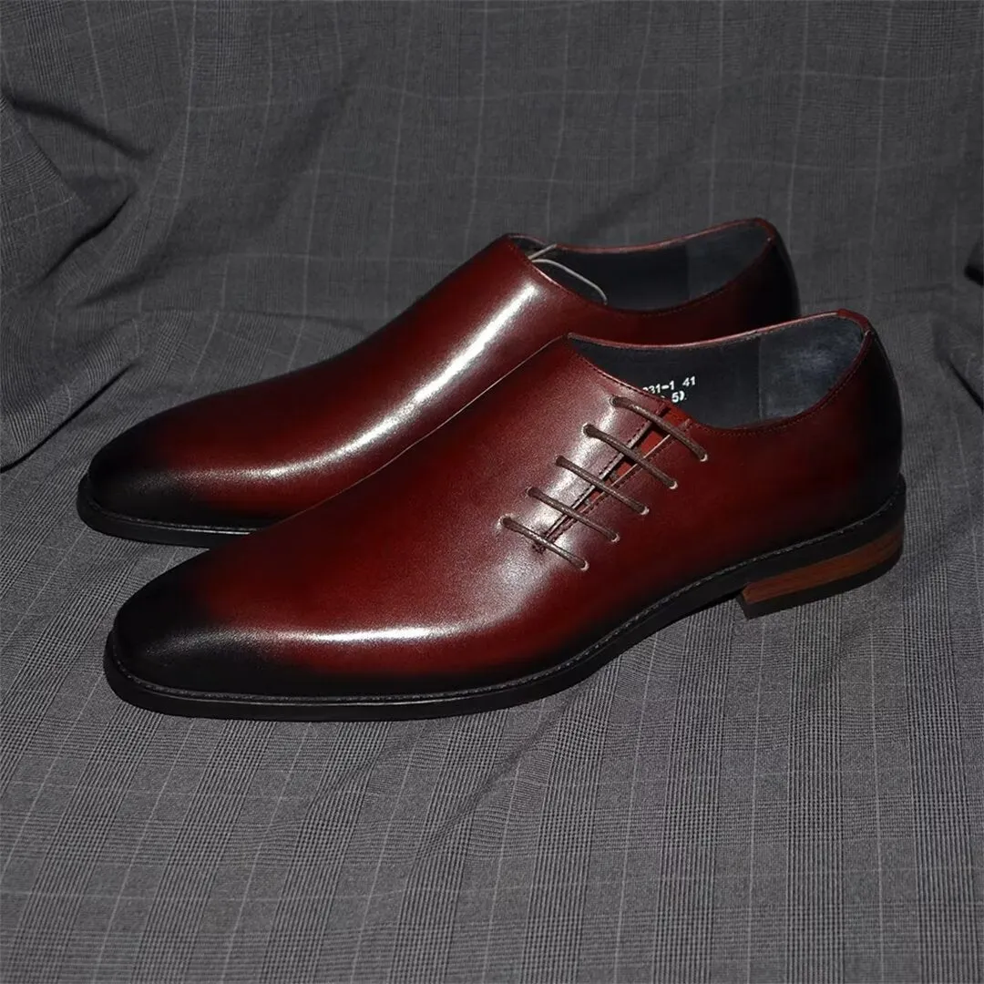 Urban Chic Lace-Up Leather Dress Shoes