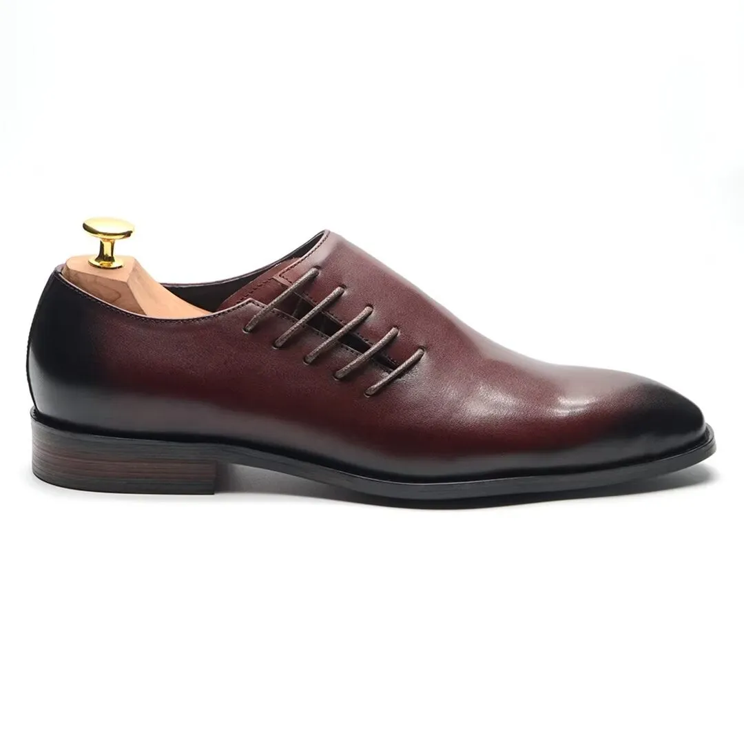 Urban Chic Lace-Up Leather Dress Shoes