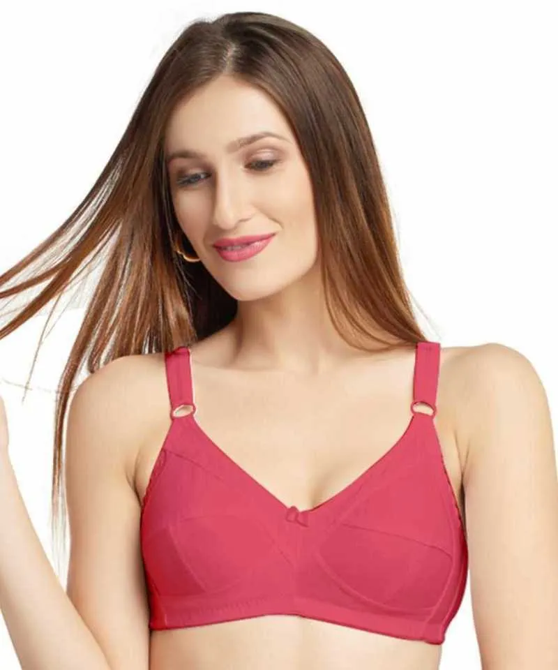 Women's Cotton Full Coverage Non Padded Bra Combo Set (Pack of 3)