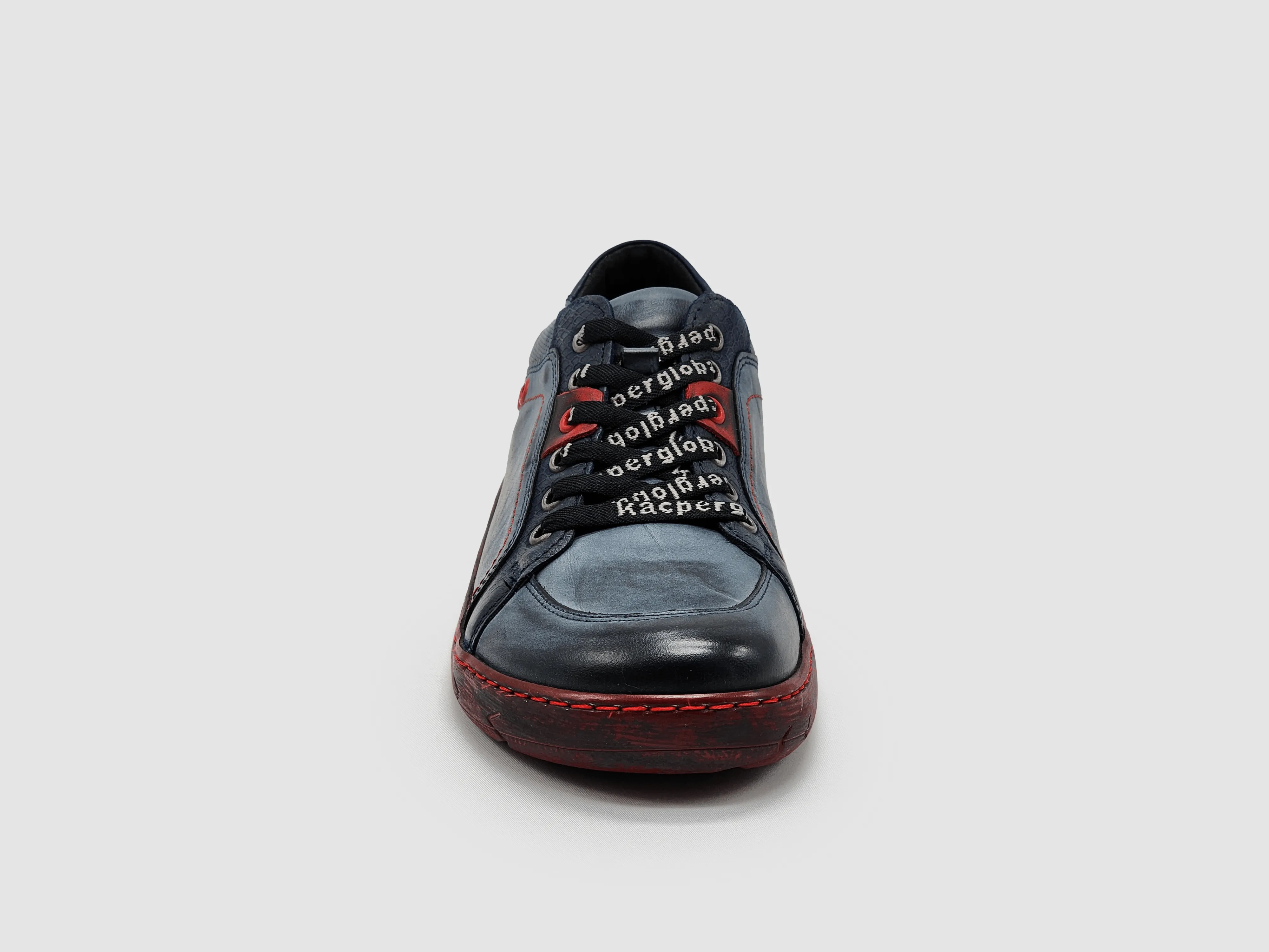 Women's Original Leather Shoes - Navy/Red